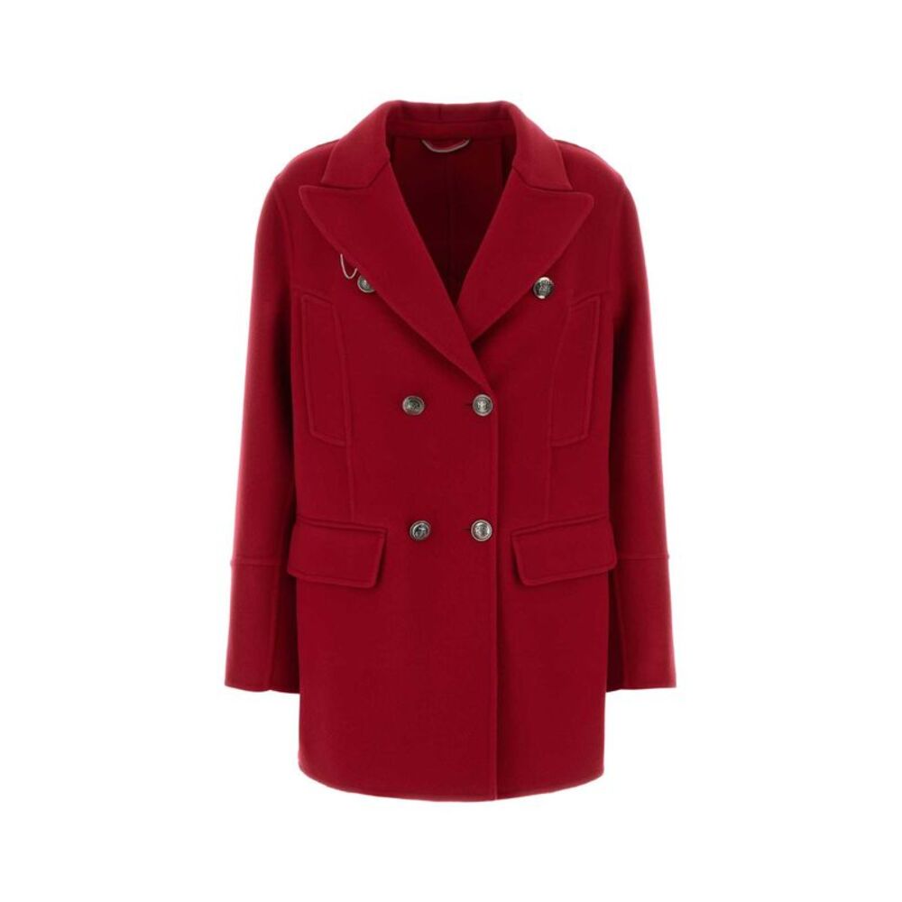 Ermanno Scervino Women Red Wool Coat